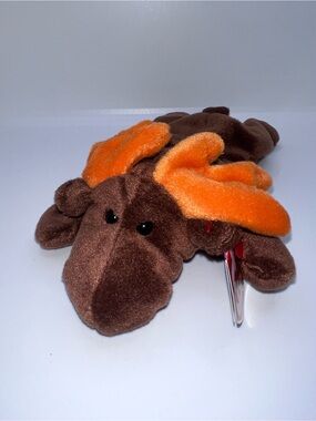 TY Beanie Baby Original Chocolate the Moose Retired Vintage 1993 PVC Pellets